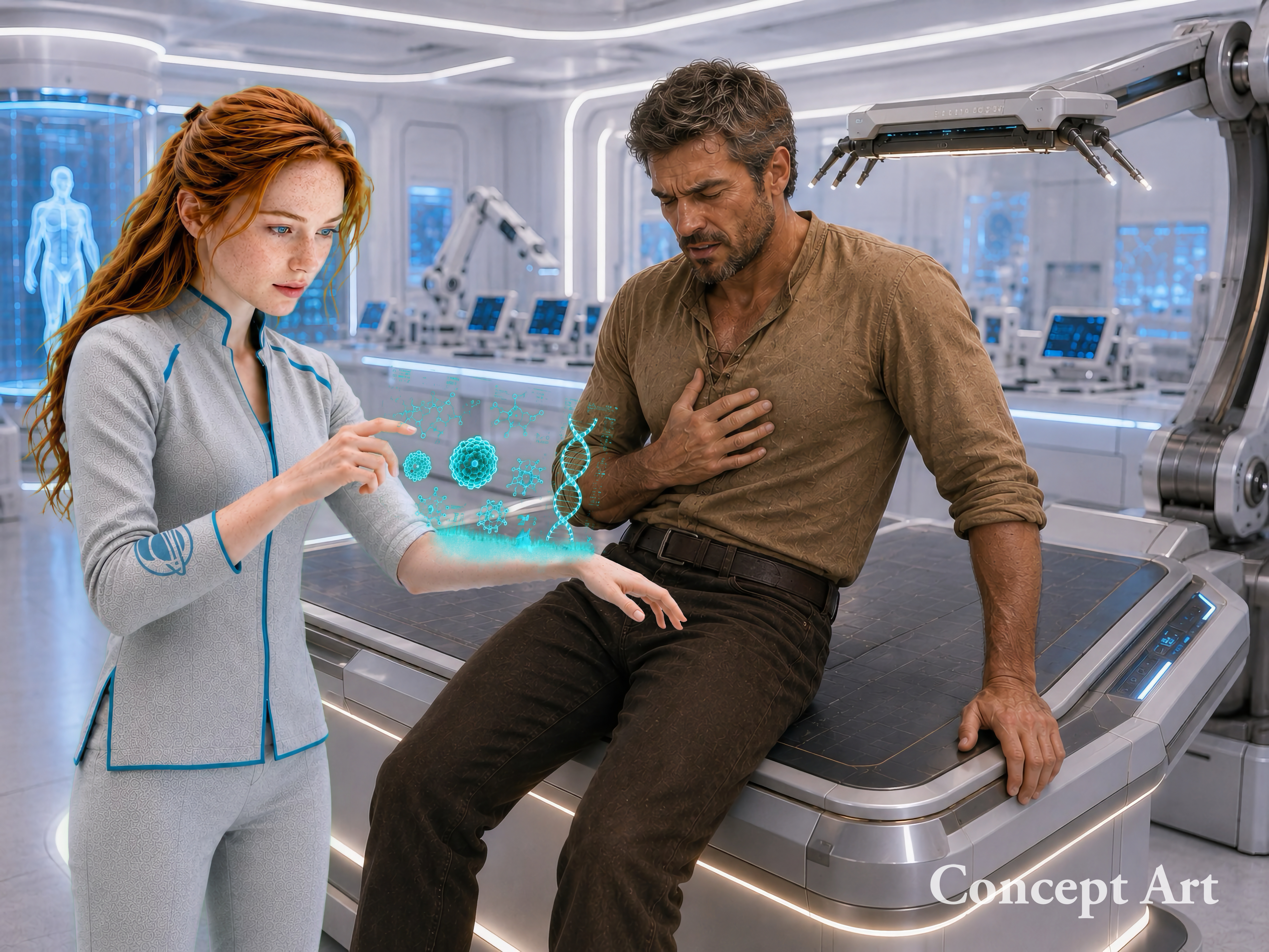 Joal and Starla in The Healing Center