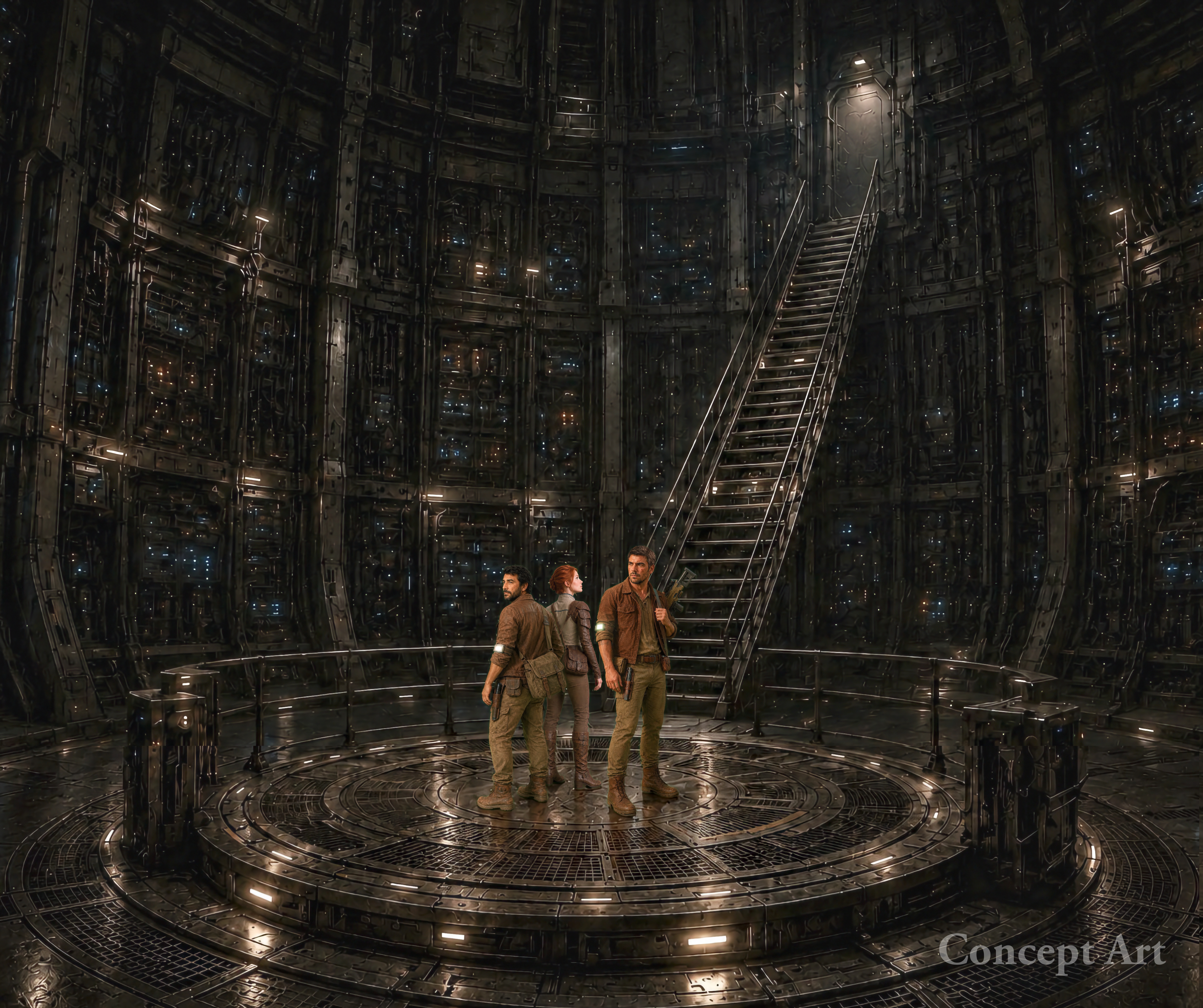 Starla, Joal, and Armor in Transponder Tower